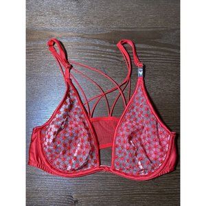 $65 34B Victoria's Secret starburst unlined strappy bra NWT